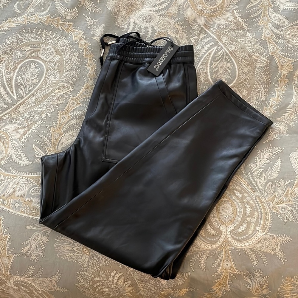 Blank NYC faux leather joggers